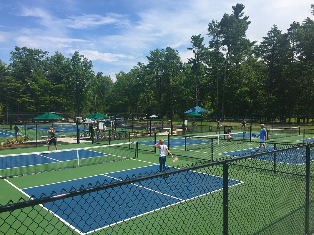 pickleball and tennis courts