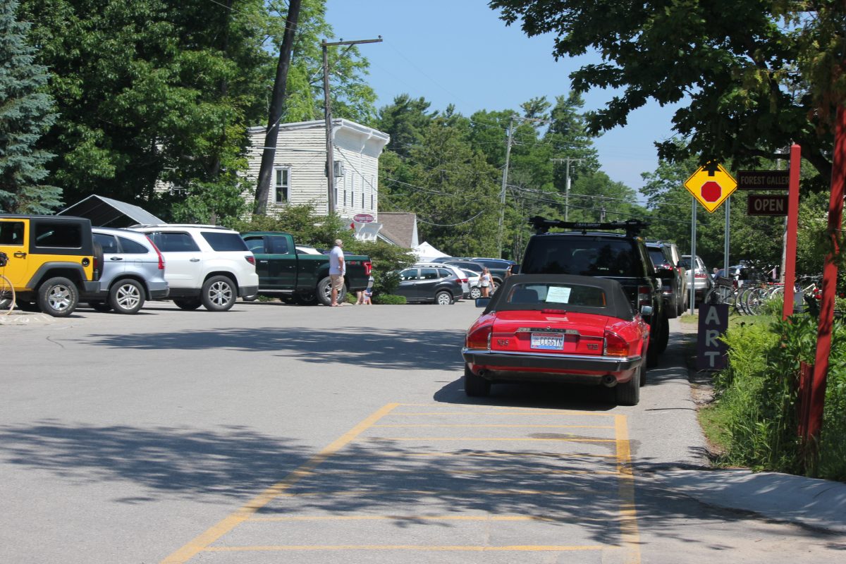 view of street parking in glen arbor