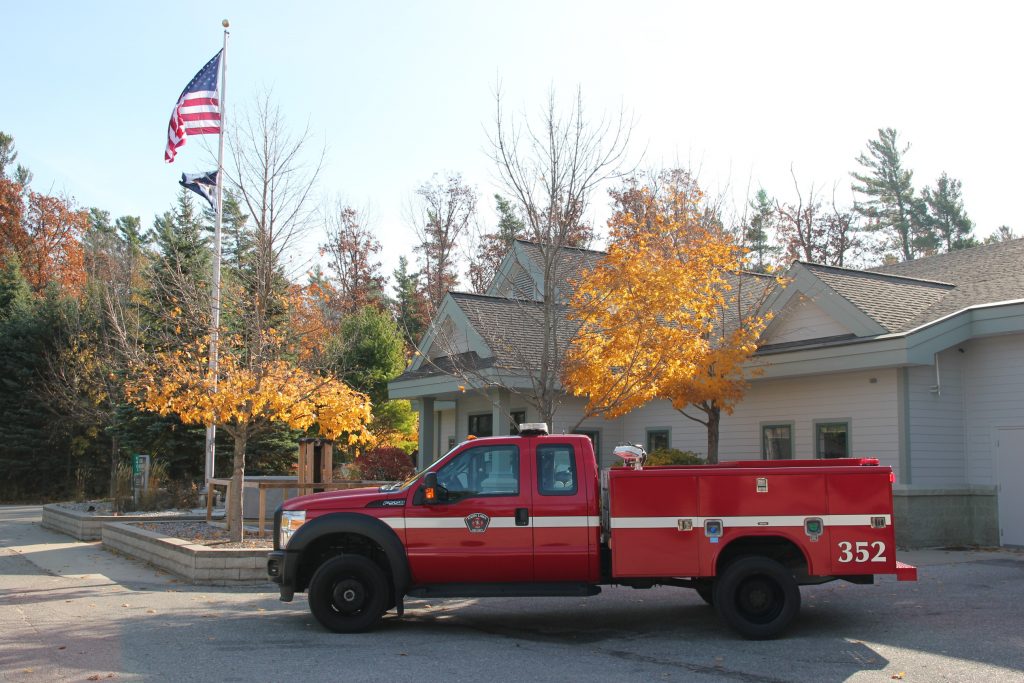 truck 352 parked out front of station 1